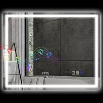bluetooth jungiklis - Veidrodis LED Bluetooth, 80 cm x 100 cm, sidabrinis (Silver) - 1 nuotrauka