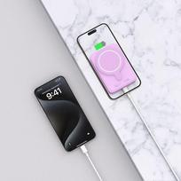 tech protect magsafe 10000mah power bank - Tech-Protect LifeMag MagSafe PB11 10000mAh, Rožinė (Pink) - 5 nuotrauka