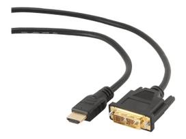 3m hdmi kabelis - Adapteris Gembird HDMI - DVI-D HDMI male, DVI male, 3 m, juoda - 5 nuotrauka