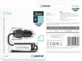 18w ikroviklis - Platinet car charger USB   Micro USB cable 3.4A (45485) - 2 nuotrauka