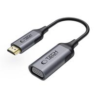 vga hdmi - Tech-Protect UltraBoost HDMI į VGA adapteris 60Hz Juodas (Black) - 2 nuotrauka