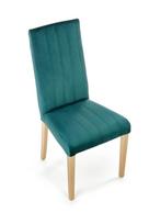 artisan oak - Valgomojo kėdė Halmar Diego 3 Velvet, pilka - 2 nuotrauka