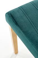 artisan oak - Valgomojo kėdė Halmar Diego 3 Velvet, pilka - 4 nuotrauka