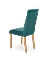 artisan oak - Valgomojo kėdė Halmar Diego 3 Velvet, pilka - 7 nuotrauka