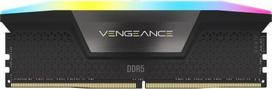 rgb ram - Corsair Vengeance RGB, DDR5, 32 GB, 5200 MHz, Juodas (Black) - 2 nuotrauka
