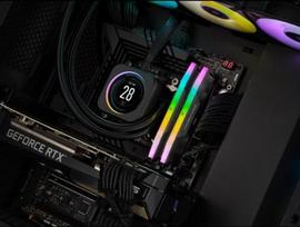 rgb ram - Corsair Vengeance RGB, DDR5, 32 GB, 5200 MHz, Juodas (Black) - 5 nuotrauka
