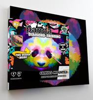 deimantines mozaikos - Splat Planet deimantinė dėlionė PANDA 30x40 cm - 2 nuotrauka