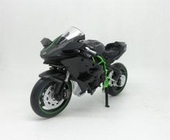 kawasaki ninja - MSZ motociklas Kawasaki Ninja H2R, 1:12, juodas (Black) - 2 nuotrauka