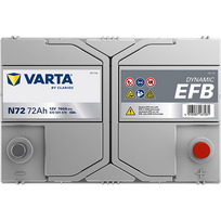 760 - Varta Blue Dynamic EFB N72 72Ah - 2 nuotrauka