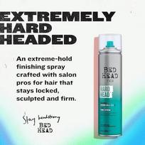 plauku lakas - Tigi Bed Hed Hard Head Extreme Hold itin stiprios fiksacijos plaukų lakas - 385 ml. - 4 nuotrauka