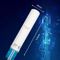 12 kabelis - Qoltec 57045 4G LTE DUAL antena 12dBi, įvairiakryptis (omnidirectional) - 4 nuotrauka