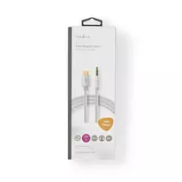 3.5mm adapter usb 3.0 - Nedis USB adapteris | USB 2.0 | USB-C™ jungtis | 3,5 mm kištukas | 1,00 m | apvalus | Paauksuotas | Pintas / nailonas | Aliuminis | Pakuotė su langu - 2 nuotrauka