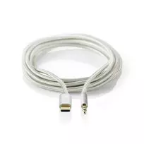 3.5mm adapter usb 3.0 - Nedis USB adapteris | USB 2.0 | USB-C™ jungtis | 3,5 mm kištukas | 1,00 m | apvalus | Paauksuotas | Pintas / nailonas | Aliuminis | Pakuotė su langu - 3 nuotrauka