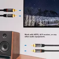 rca kabelis - LogiLink RCA 2.0m - 3 nuotrauka