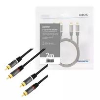 rca kabelis - LogiLink RCA 2.0m - 5 nuotrauka