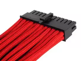 atx 24 pin cables - Silverstone 24-Pin ATX 30cm Extension Cable Red - 2 nuotrauka