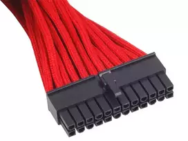 atx 24 pin cables - Silverstone 24-Pin ATX 30cm Extension Cable Red - 3 nuotrauka