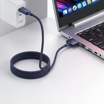 magsafe magnetinis - Tech-Protect MMC01 Ultraboost USB-C / USB-C MagSafe 3 140W 200cm kabelis MacBook - Tamsiai mėlyna (Midnight Blue) - 3 nuotrauka