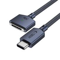 magsafe magnetinis - Tech-Protect MMC01 Ultraboost USB-C / USB-C MagSafe 3 140W 200cm kabelis MacBook - Tamsiai mėlyna (Midnight Blue) - 7 nuotrauka