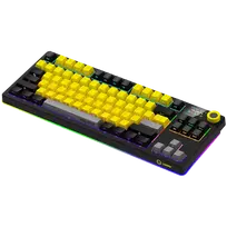 kbp70tklw - LORGAR KBP70TKLW, Wireless TKL Mechanical Gaming Keyboard Pro, Black/yellow, EN layout | LRG-KBP70TKLW-YL-US - 3 nuotrauka