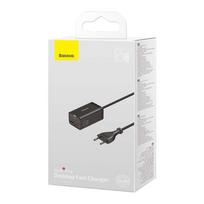 15v 0 15v - Baseus GaN3 Pro, 2x USB-C, 2x USB, 65W (black) - 4 nuotrauka