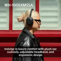 sony wh 1000xm5 wireless - Sony WH-1000XM5SA Juodas (Black) - 2 nuotrauka