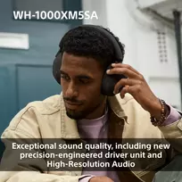 sony wh 1000xm5 wireless - Sony WH-1000XM5SA Juodas (Black) - 4 nuotrauka