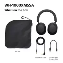 sony wh 1000xm5 wireless - Sony WH-1000XM5SA Juodas (Black) - 6 nuotrauka