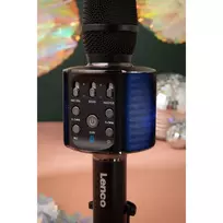 karaoke mikrofonas - Lenco BMC-090 Black - 5 nuotrauka