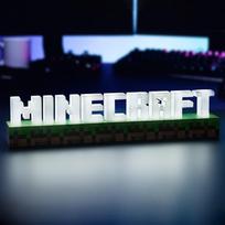 minecraft lempa - Paladone Minecraft Logo (Balta/juoda) - 3 nuotrauka