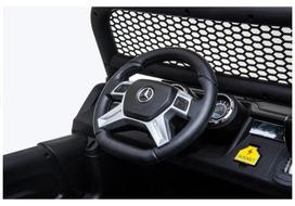 elektromobilis 4x4 vaikams - Vaikiškas elektromobilis Lean Cars Mercedes Unimog, baltas (White) - 5 nuotrauka