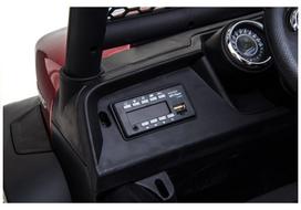 elektromobilis 4x4 vaikams - Vaikiškas elektromobilis Lean Cars Mercedes Unimog, baltas (White) - 6 nuotrauka
