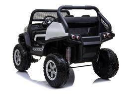 elektromobilis 4x4 vaikams - Vaikiškas elektromobilis Lean Cars Mercedes Unimog, baltas (White) - 13 nuotrauka