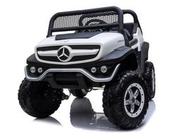 elektromobilis 4x4 vaikams - Vaikiškas elektromobilis Lean Cars Mercedes Unimog, baltas (White) - 14 nuotrauka