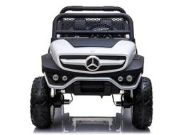 elektromobilis 4x4 vaikams - Vaikiškas elektromobilis Lean Cars Mercedes Unimog, baltas (White) - 17 nuotrauka