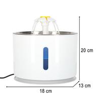 dubeneliai ledams - Automatinė gertuvė šunims ir katėms, 2,4 l, su USB LED, valymo filtras - 3 nuotrauka