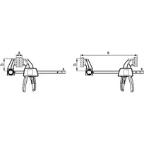 greitos fiksacijos spaustuvai - Spaustuvas BESSEY EZL45-8 450MM - 3 nuotrauka