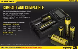 kroviklis universalus - Elemento įkroviklis Nitecore D2 - 3 nuotrauka