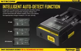 kroviklis universalus - Elemento įkroviklis Nitecore D2 - 4 nuotrauka
