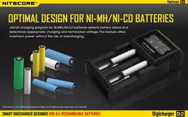 kroviklis universalus - Elemento įkroviklis Nitecore D2 - 5 nuotrauka