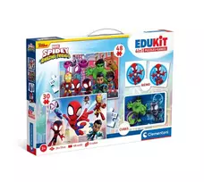 amazon zaidimu - Clementoni Edukit 4in1 Spidey 18295, 24 x 17 cm, 48 det. - 3 nuotrauka