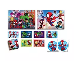 amazon zaidimu - Clementoni Edukit 4in1 Spidey 18295, 24 x 17 cm, 48 det. - 4 nuotrauka