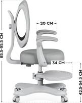 vaikiska kede ergonomiska - Biuro kėdė Mark Adler Junior 4.6, pilka (Grey) - 2 nuotrauka