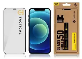 ekranas iphone 12 pro - Tactical "Glass Shield 5D iPhone 12/ 12 Pro" Black - 3 nuotrauka
