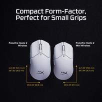 hasta - MOUSE USB OPTICAL HYPERX PF/HAS2 MINIWL WHT 7D389AA HYPERX - 11 nuotrauka