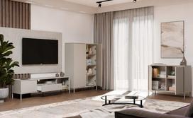 smelis - TV staliukas Kamaro 160, kašmyras (Cashmere) - 3 nuotrauka
