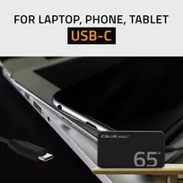 usb c 65w ikroviklis - Qoltec 52421 Įkroviklis 65W PD 5-20V 3.25A USB-C 3.1 (Juodas) - 4 nuotrauka