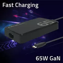 usb c 65w ikroviklis - Qoltec 52421 Įkroviklis 65W PD 5-20V 3.25A USB-C 3.1 (Juodas) - 5 nuotrauka