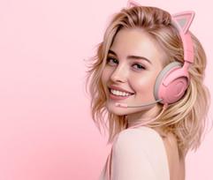 razer v3 - Razer Kraken Kitty V3 X, Quartz (Rožinė) - 5 nuotrauka