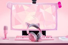 razer v3 - Razer Kraken Kitty V3 X, Quartz (Rožinė) - 6 nuotrauka